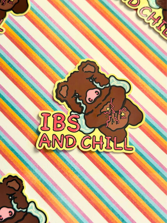 IBS and Chill Vinyl Sticker