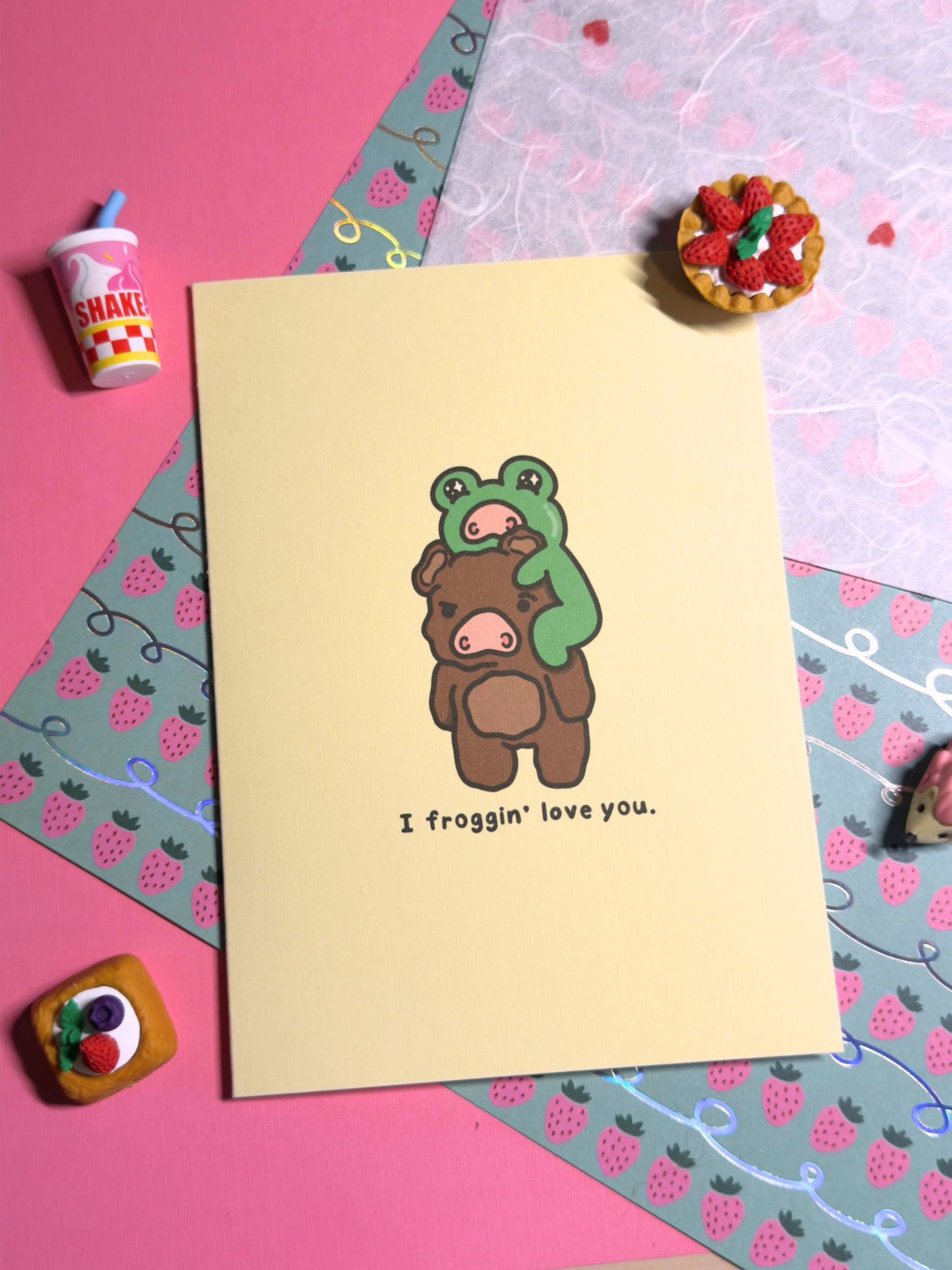 Froggin' Love You Greeting Card