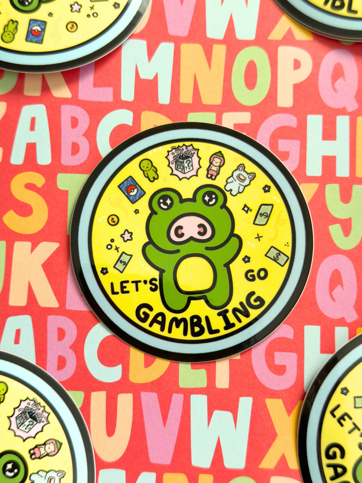 Blind Box Gambling Vinyl Sticker