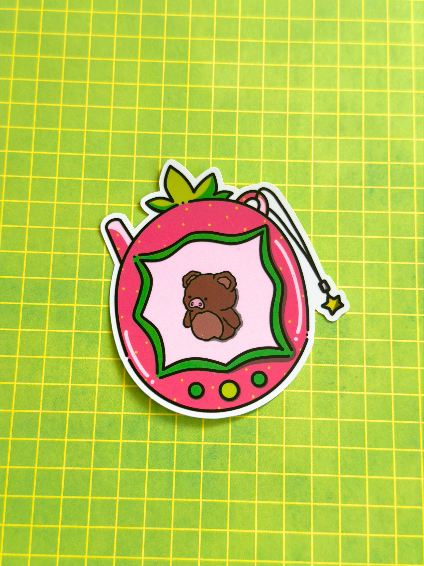 Strawberry Tamo Vinyl Sticker