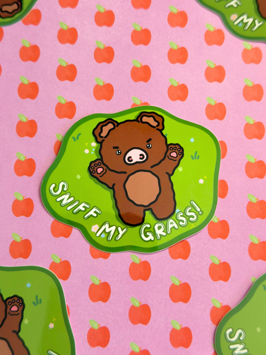 Sniff my Grass Vinyl Sticker