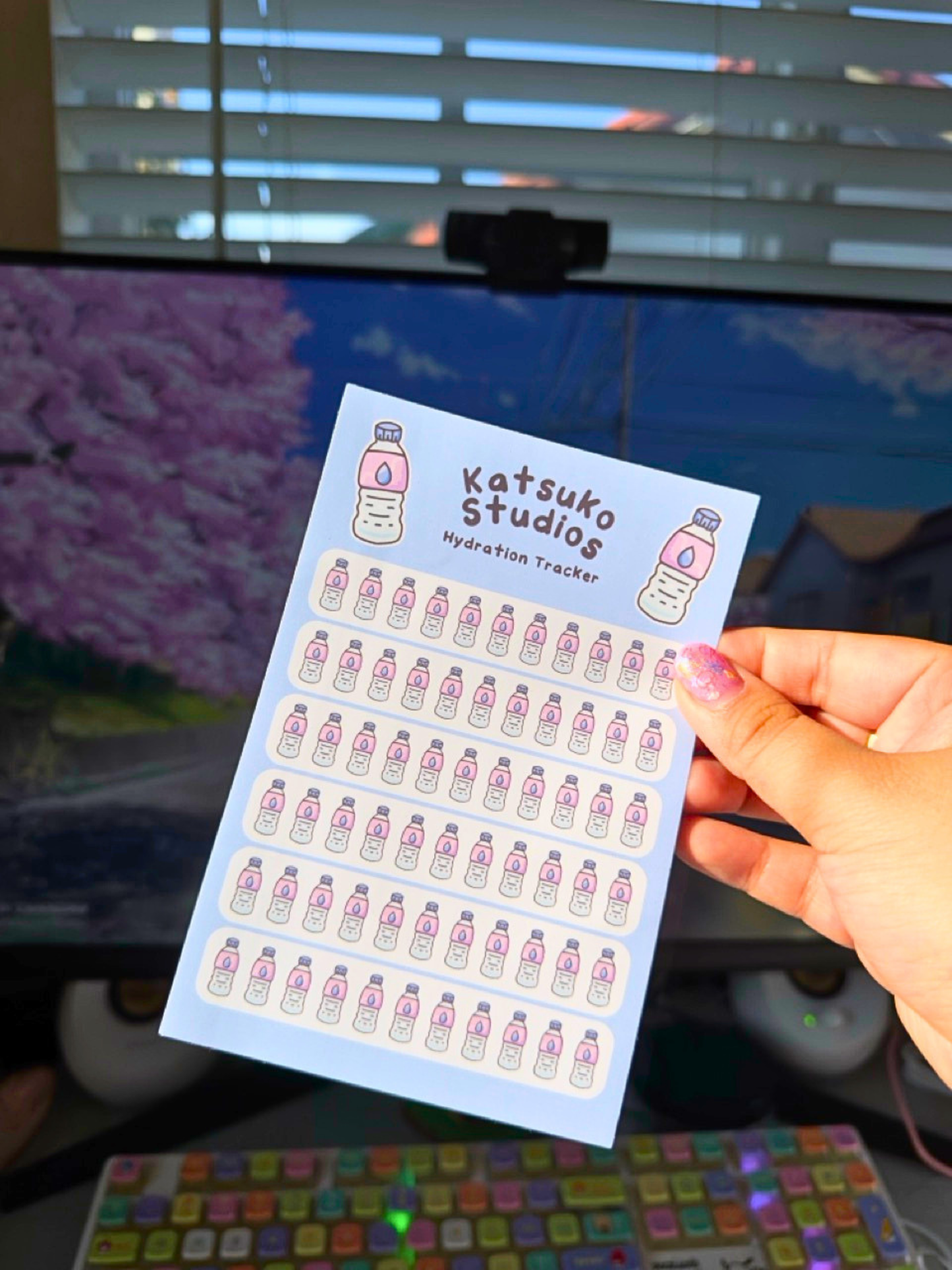 Hydration Tracker Sticker Sheet