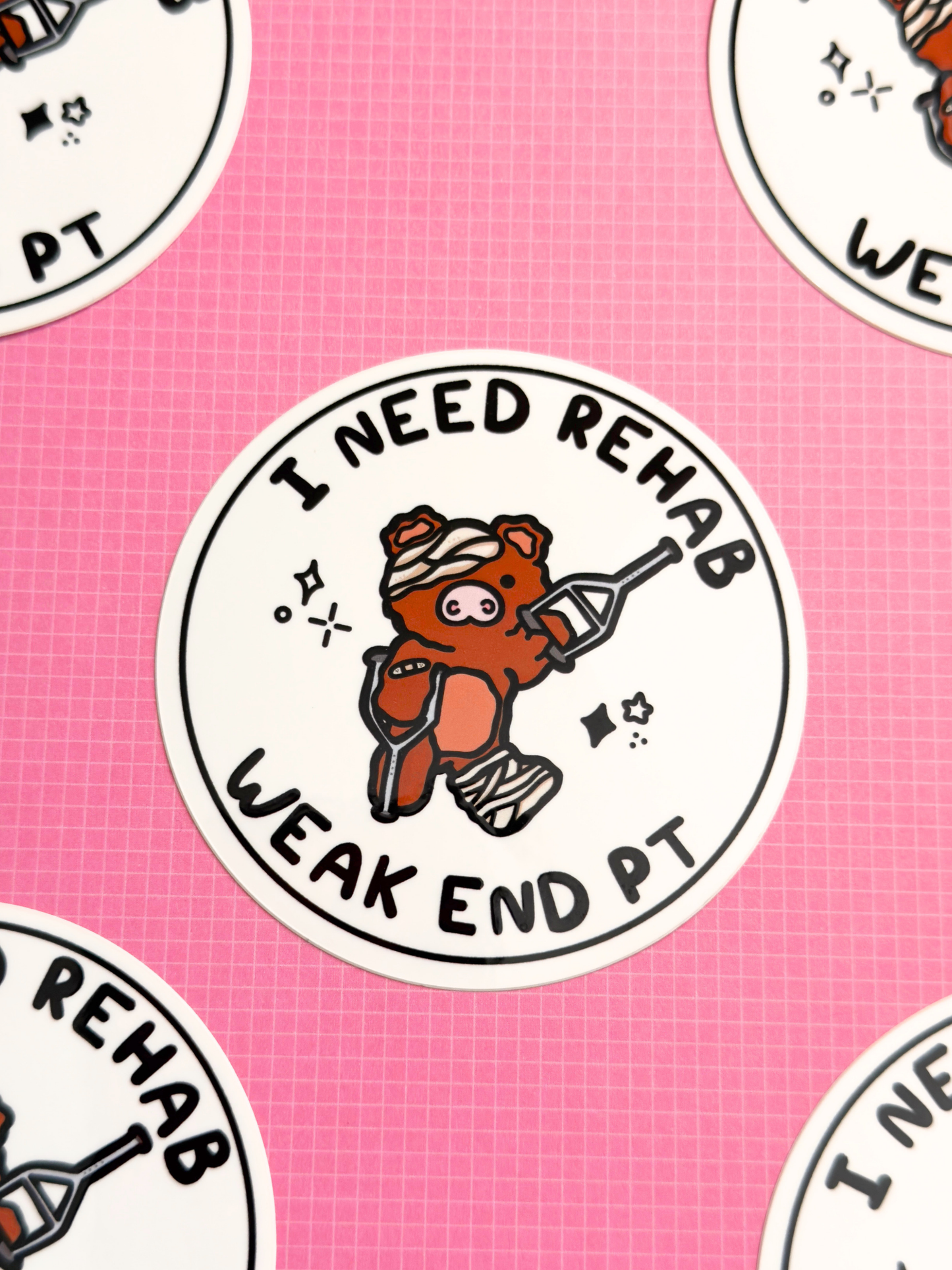 I need Rehab Vinyl Sticker (Husband Collab)