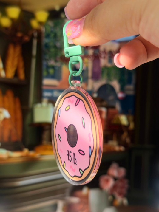 Donut Weight Acrylic Keychain