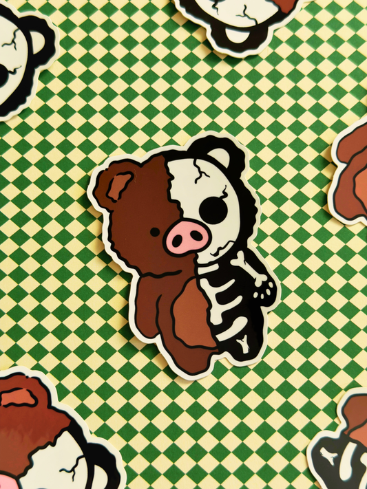 Skelly Belly Vinyl Sticker