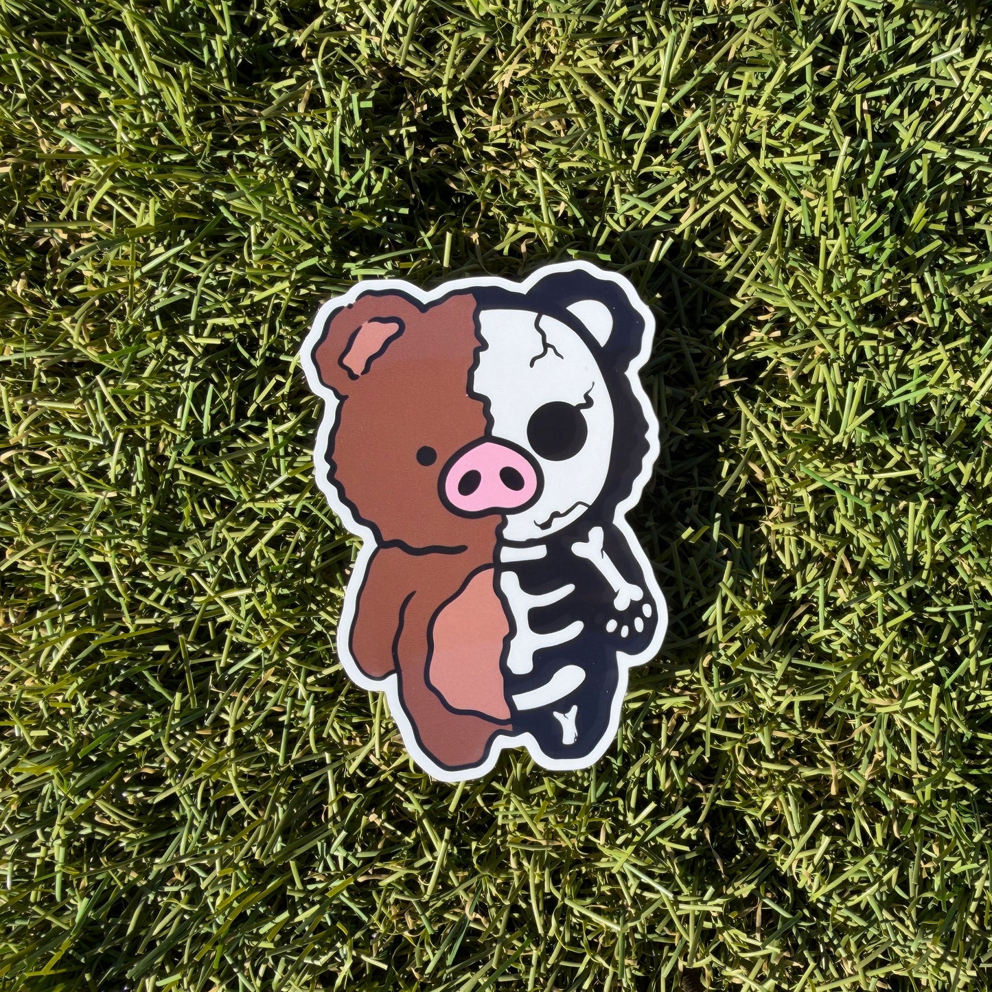 Skelly Belly Vinyl Sticker