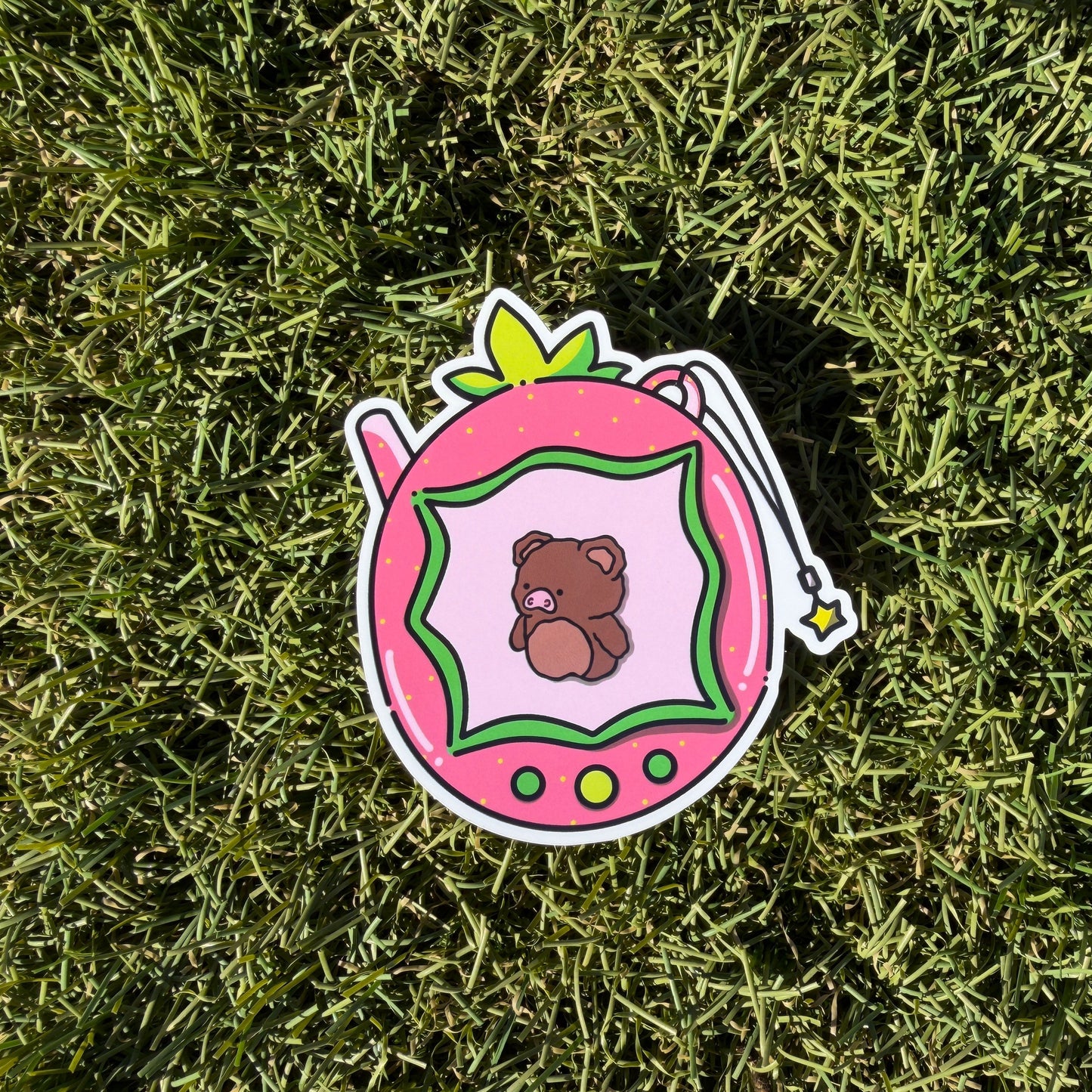 Strawberry Tamo Vinyl Sticker