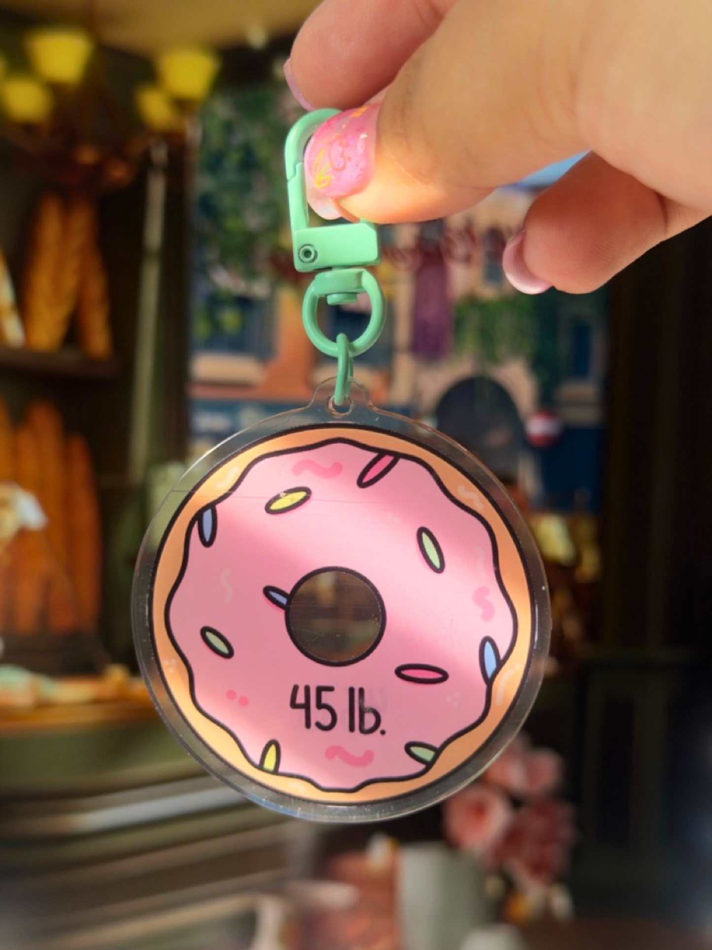 Donut Weight Acrylic Keychain