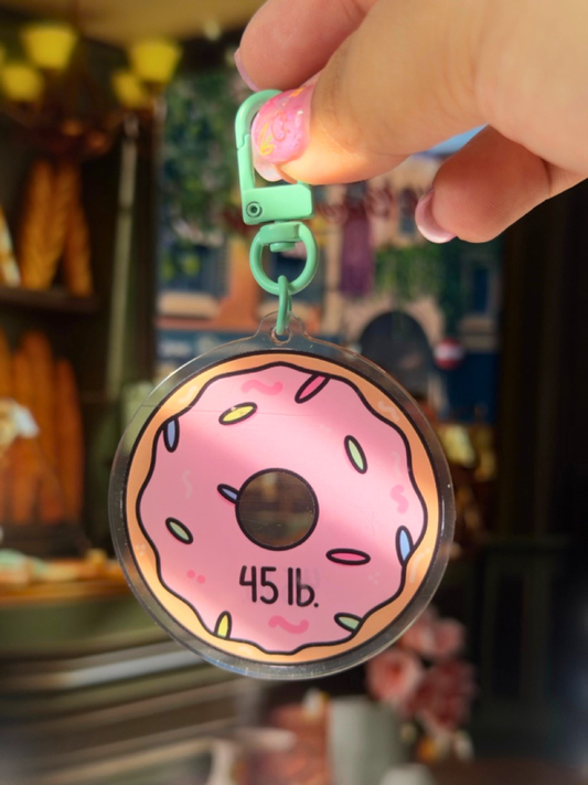Donut Weight Acrylic Keychain