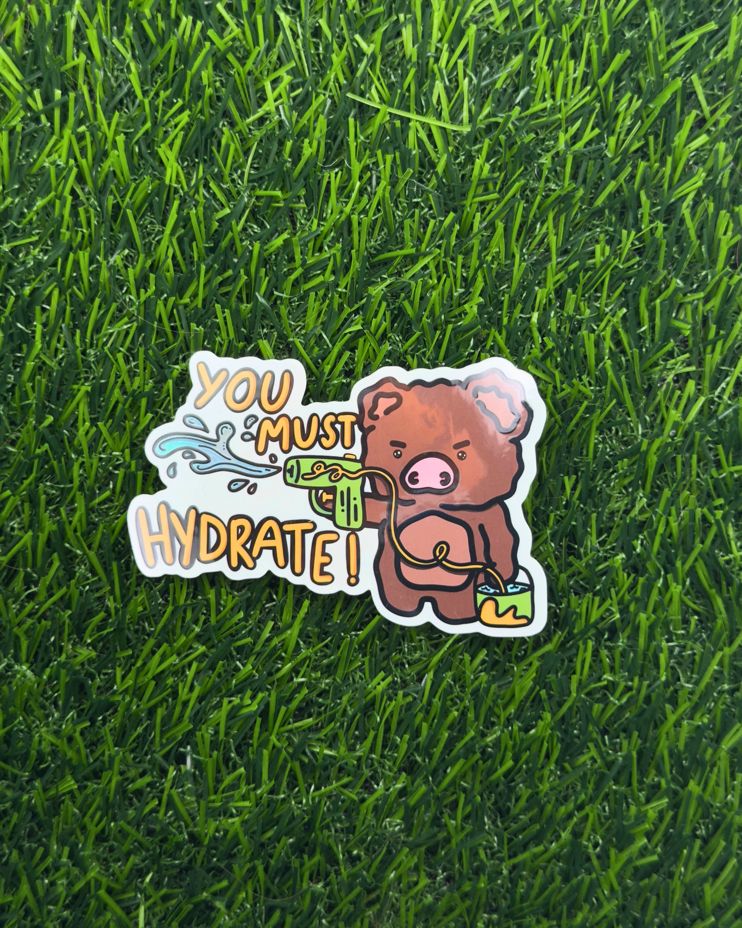 Must Hydrate Vinyl Sticker