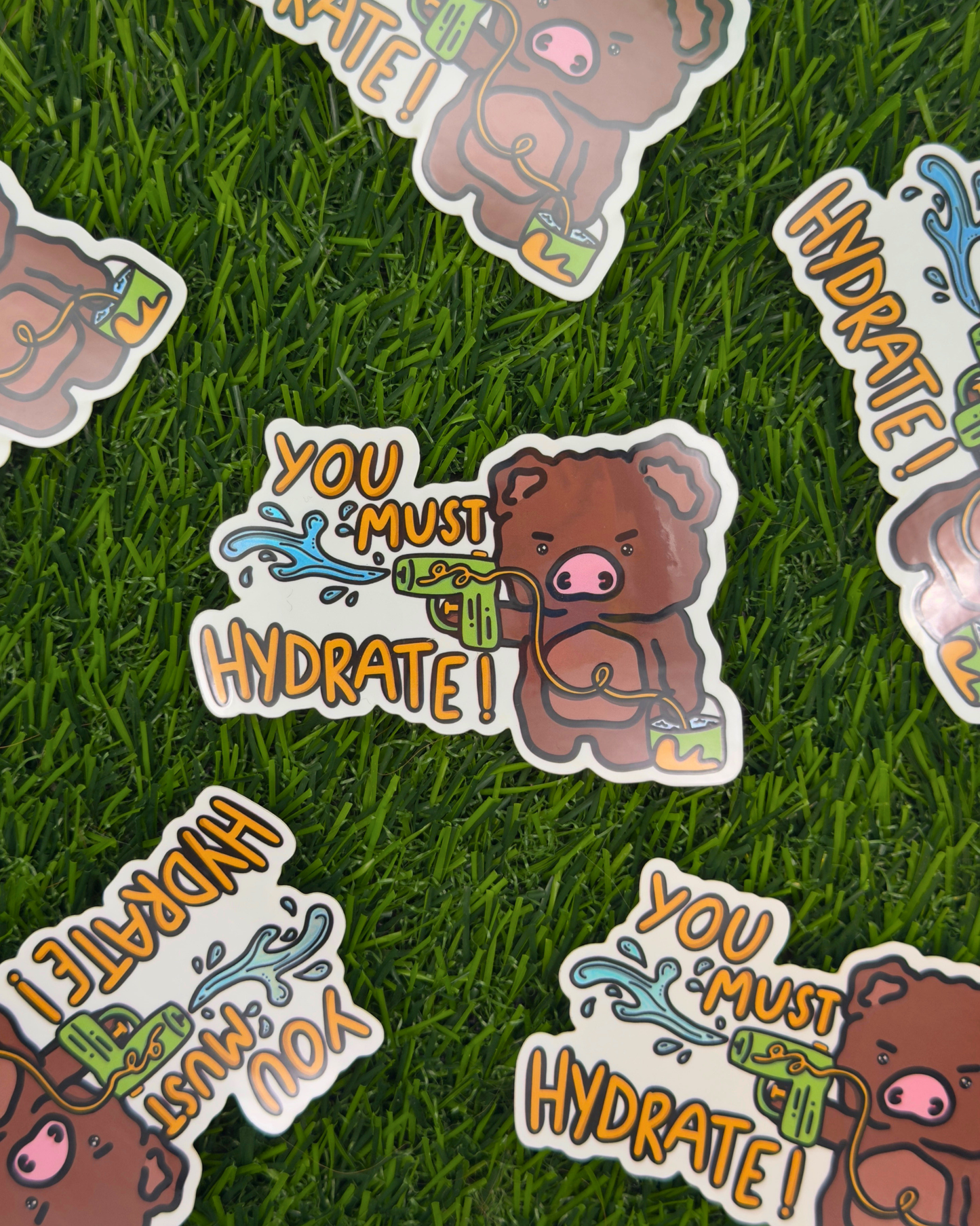 Must Hydrate Vinyl Sticker