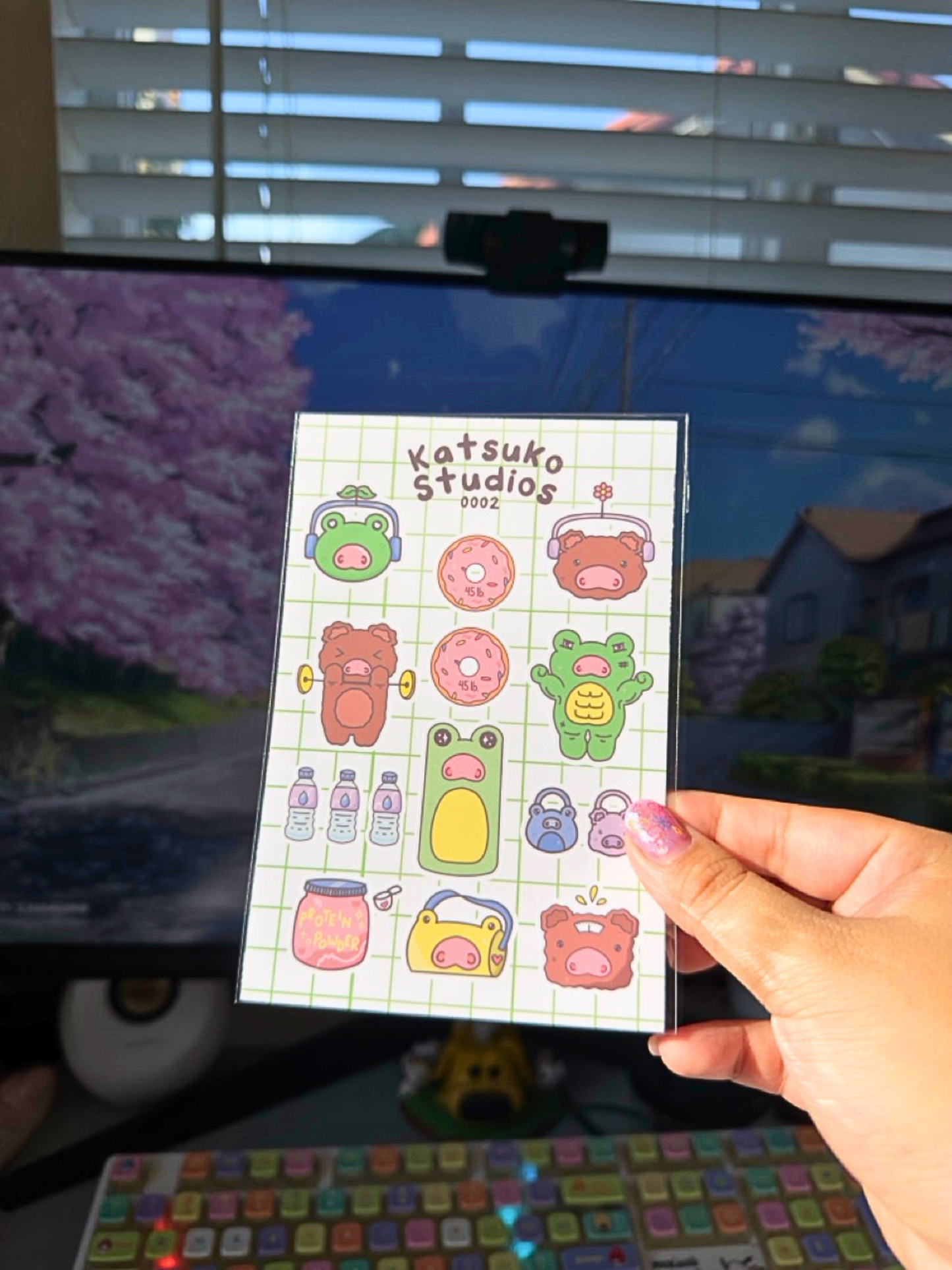 Exercise Friends Sticker Sheet