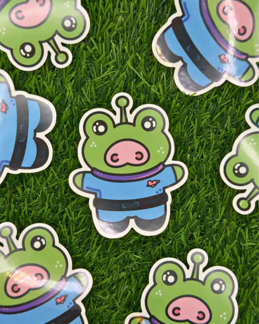 Alien Frop Vinyl Sticker