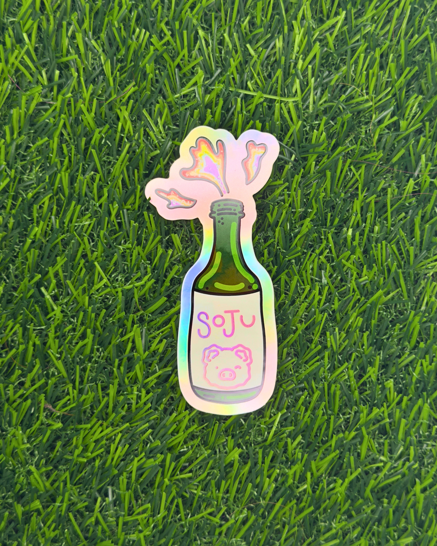 Soju Holographic Vinyl Sticker