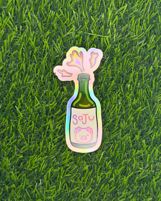 Soju Holographic Vinyl Sticker