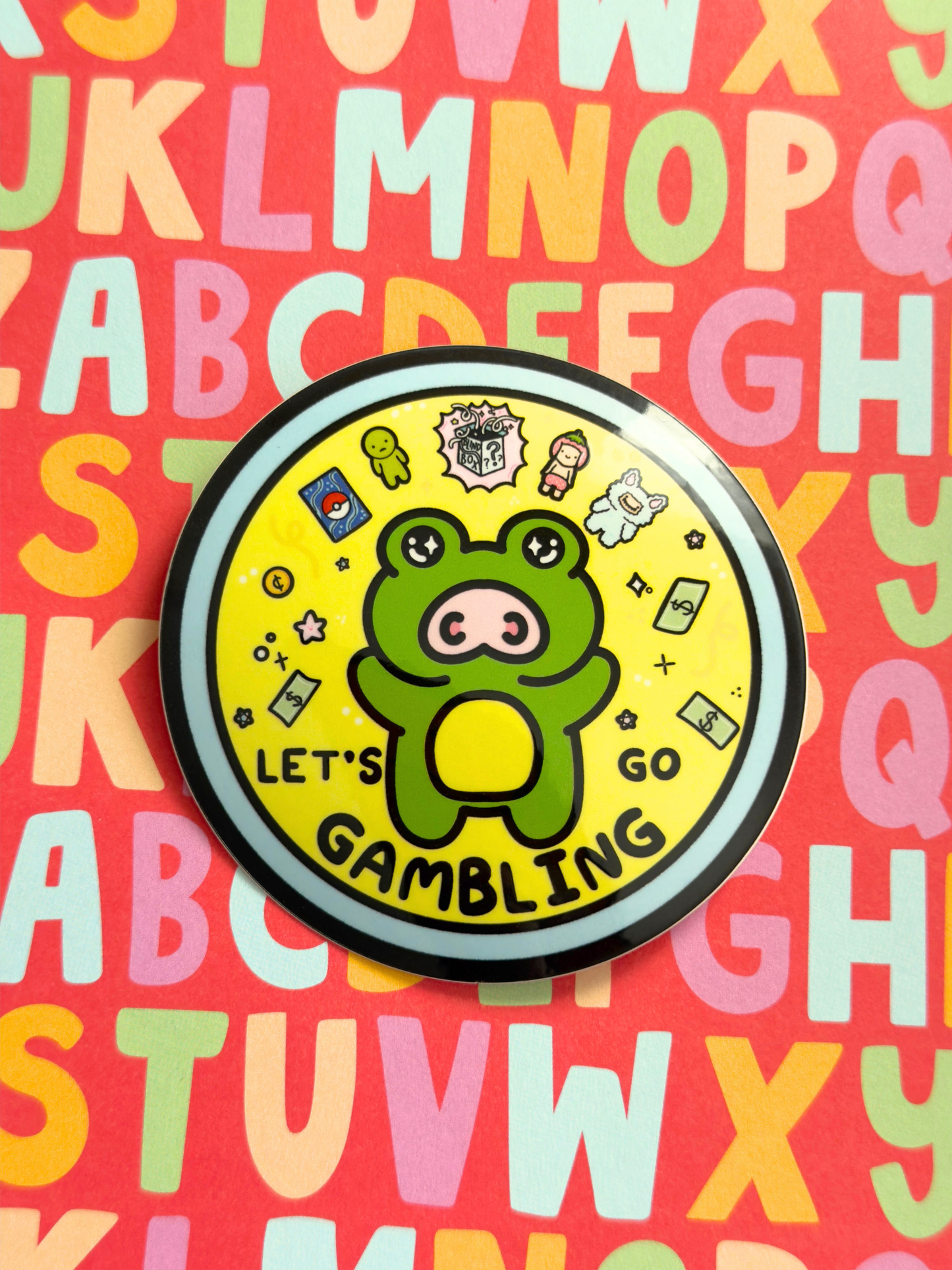 Blind Box Gambling Vinyl Sticker