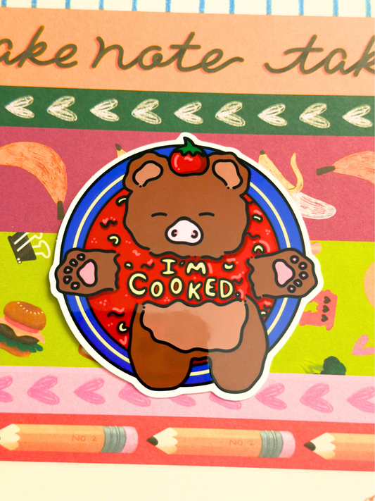 Cooked Soup Vinyl Sticker