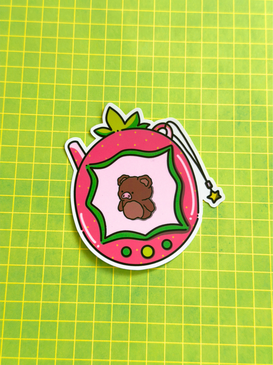 Strawberry Tamo Vinyl Sticker