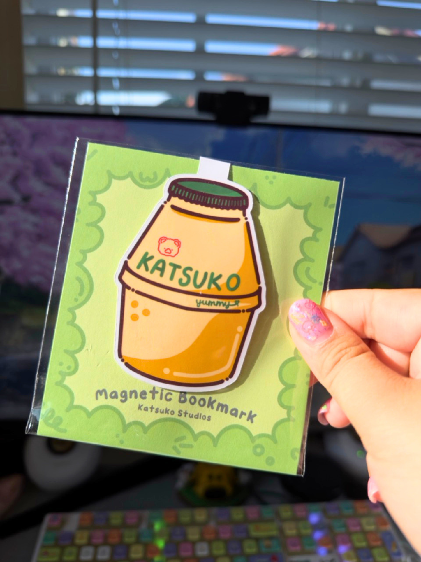 Banana Milk Magnetic Bookmark