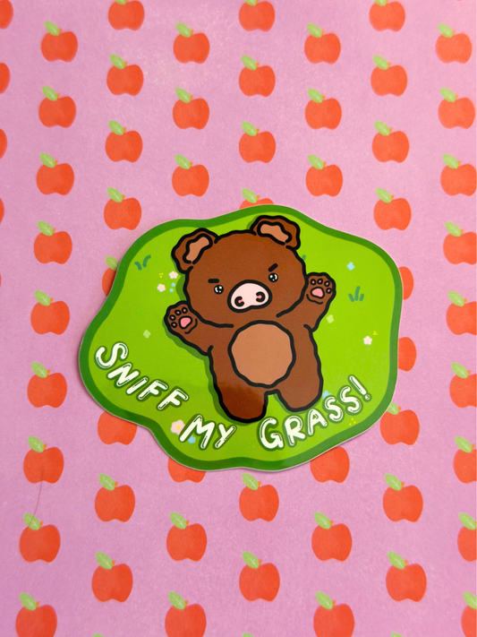 Sniff my Grass Vinyl Sticker
