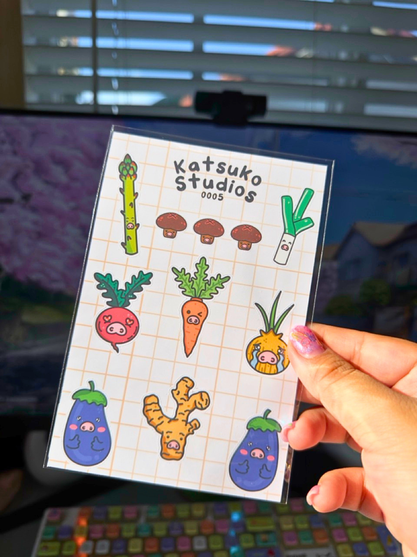Veggie Friends Sticker Sheet
