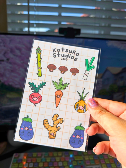 Veggie Friends Sticker Sheet