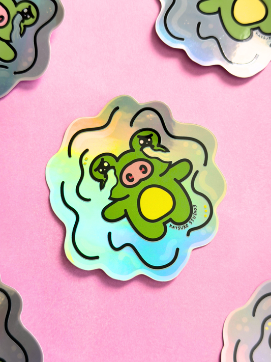 Cry Me a Puddle Holographic Vinyl Sticker