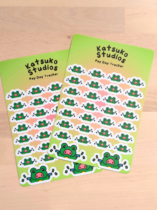 Frop Pay Day Tracker Sticker Sheet