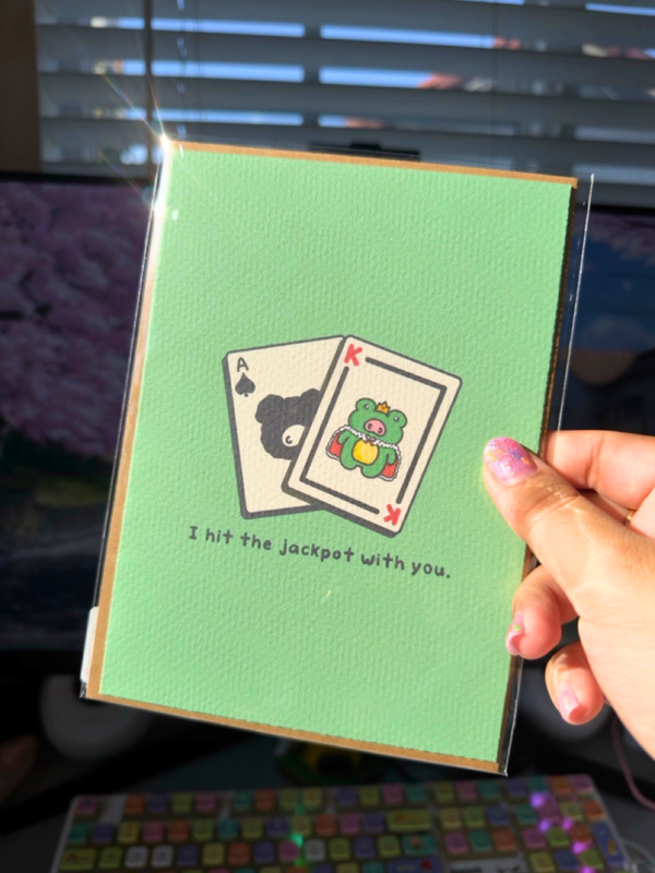 Hit the Jackpot with You Greeting Card