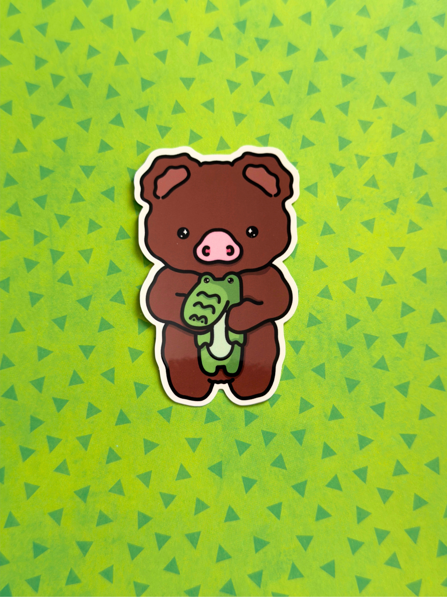 Croco Friend Vinyl Sticker