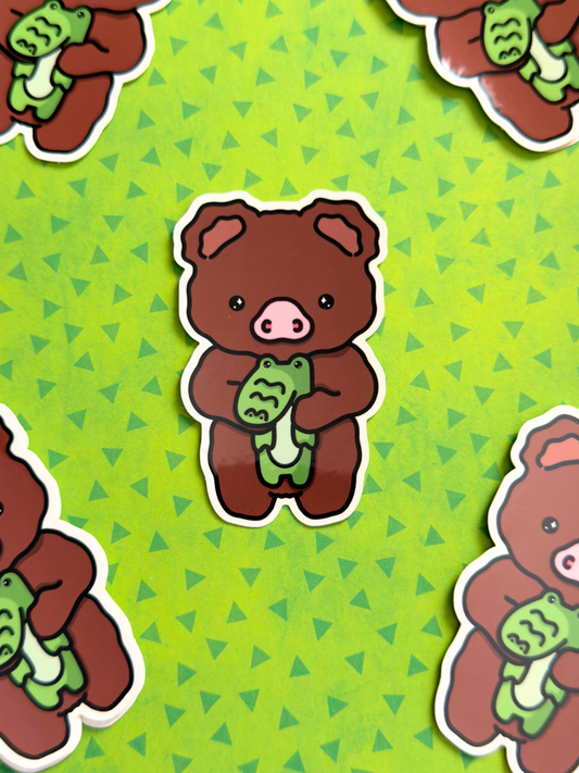 Croco Friend Vinyl Sticker