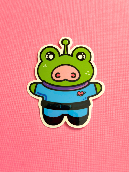 Alien Frop Vinyl Sticker