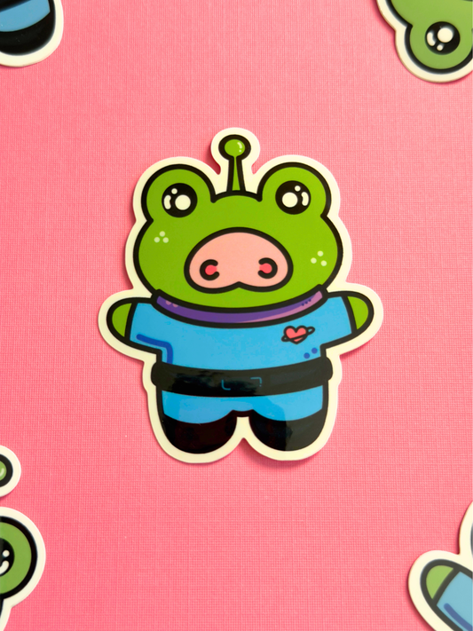 Alien Frop Vinyl Sticker