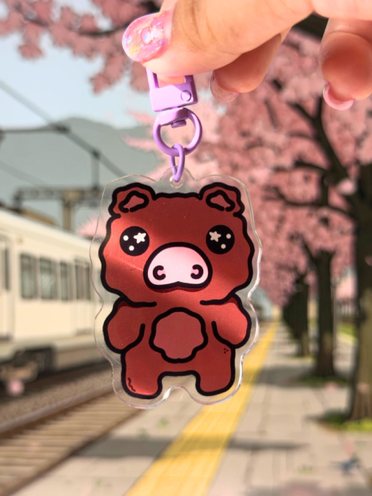Bright-Eyed Blip Acrylic Keychain