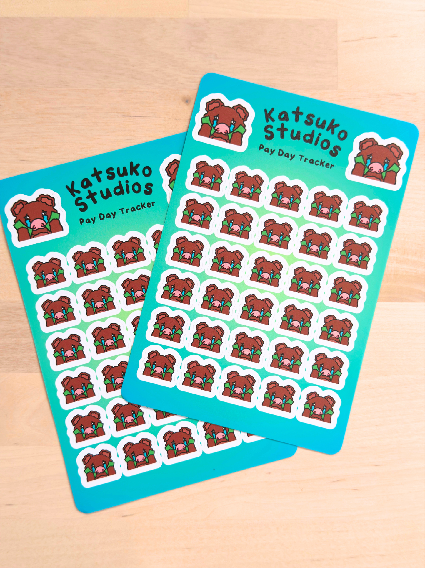 Blip Pay Day Tracker Sticker Sheet