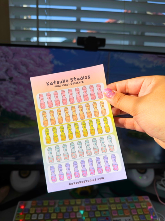Mini Marble Soda Sticker Sheet
