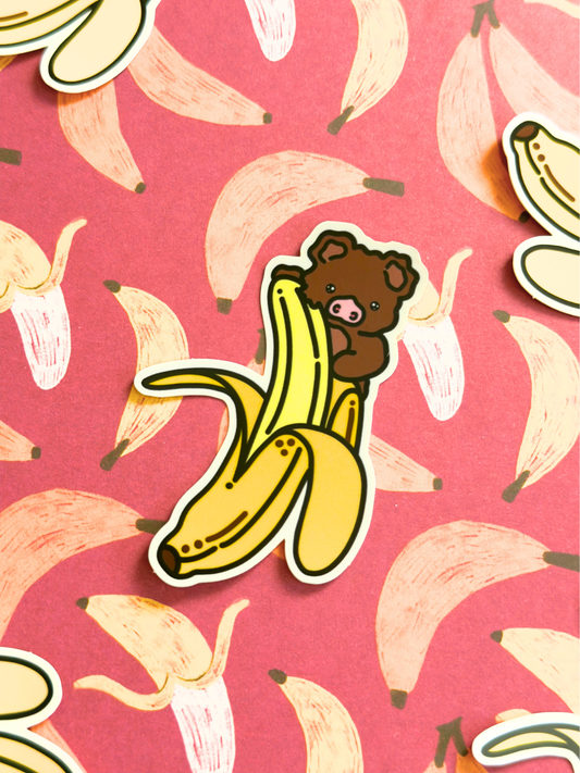 Banana Boy Vinyl Sticker