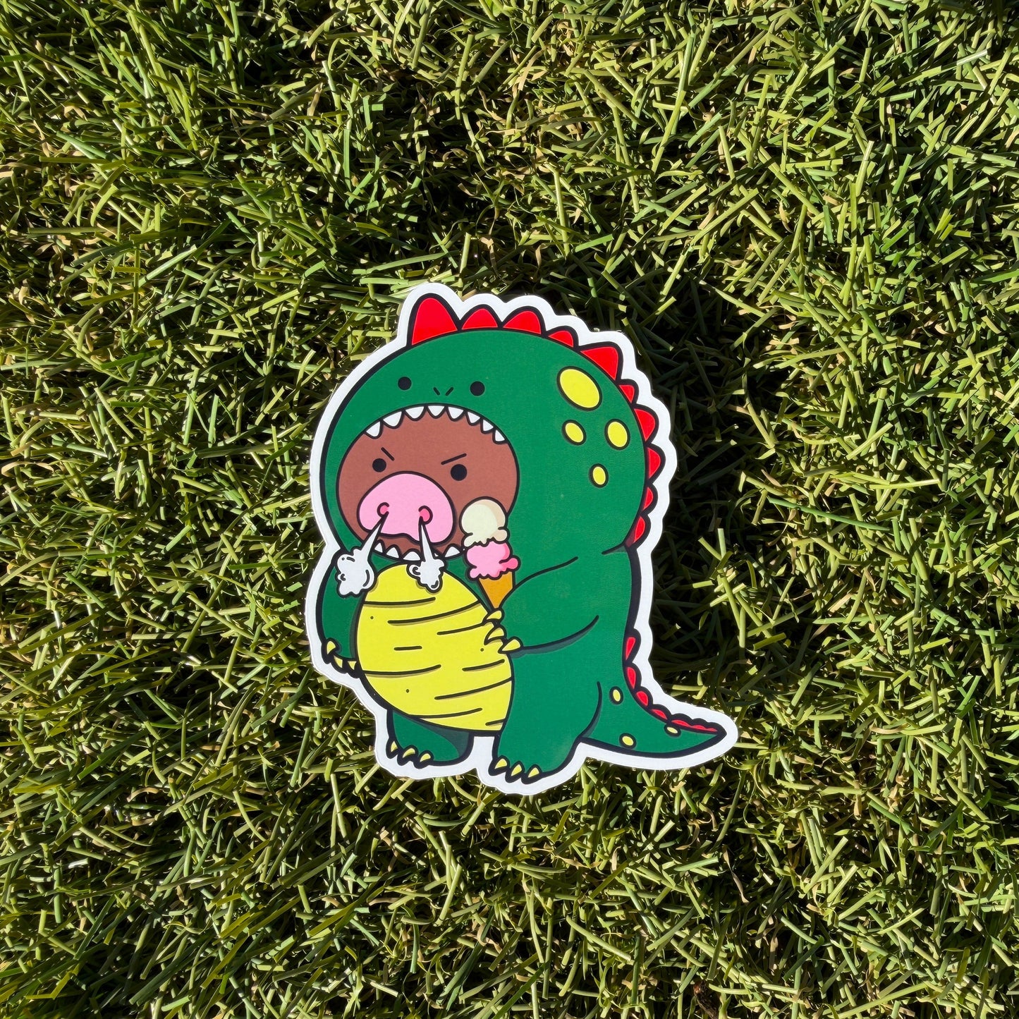Dino Bear Vinyl Sticker
