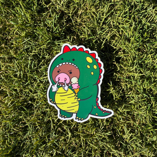 Dino Bear Vinyl Sticker