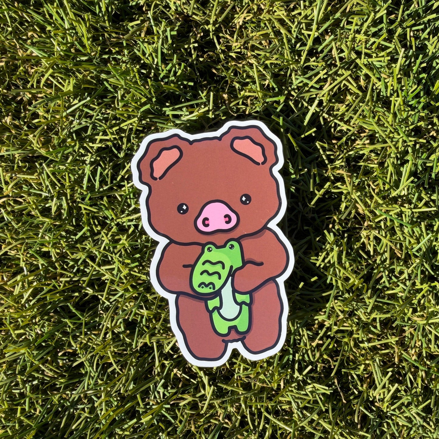 Croco Friend Vinyl Sticker