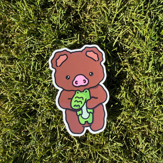 Croco Friend Vinyl Sticker