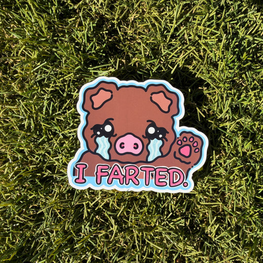 I Farted Vinyl Sticker