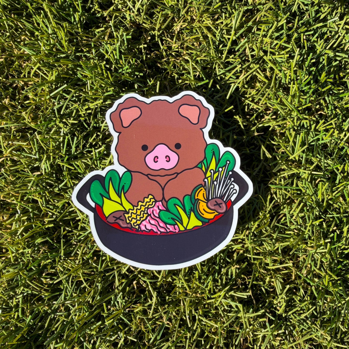 Hot Pot Bath Vinyl Sticker