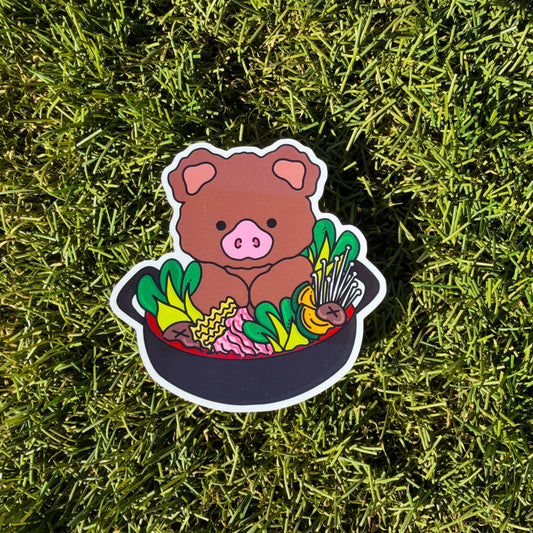 Hot Pot Bath Vinyl Sticker