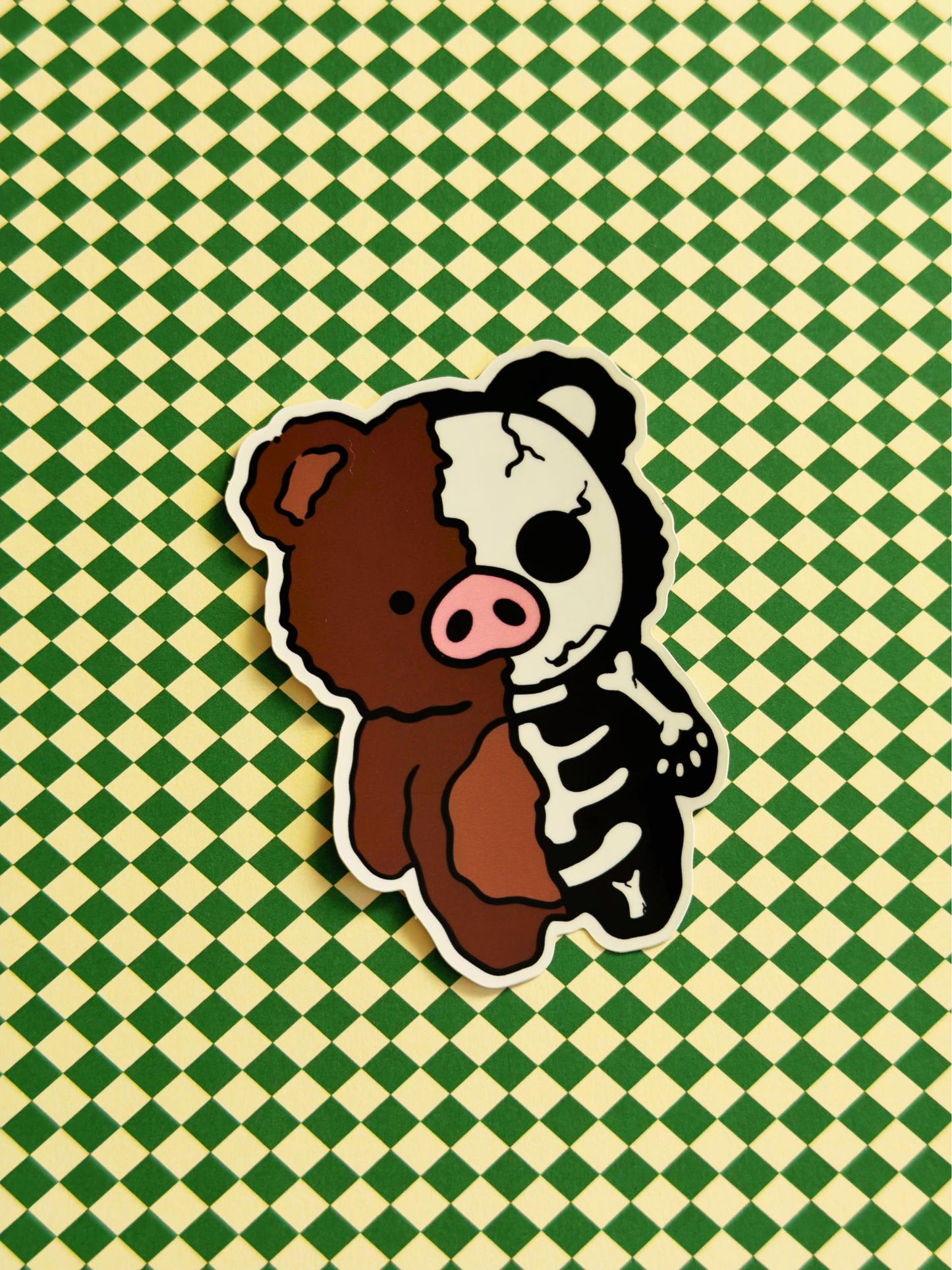 Skelly Belly Vinyl Sticker