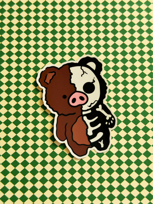Skelly Belly Vinyl Sticker