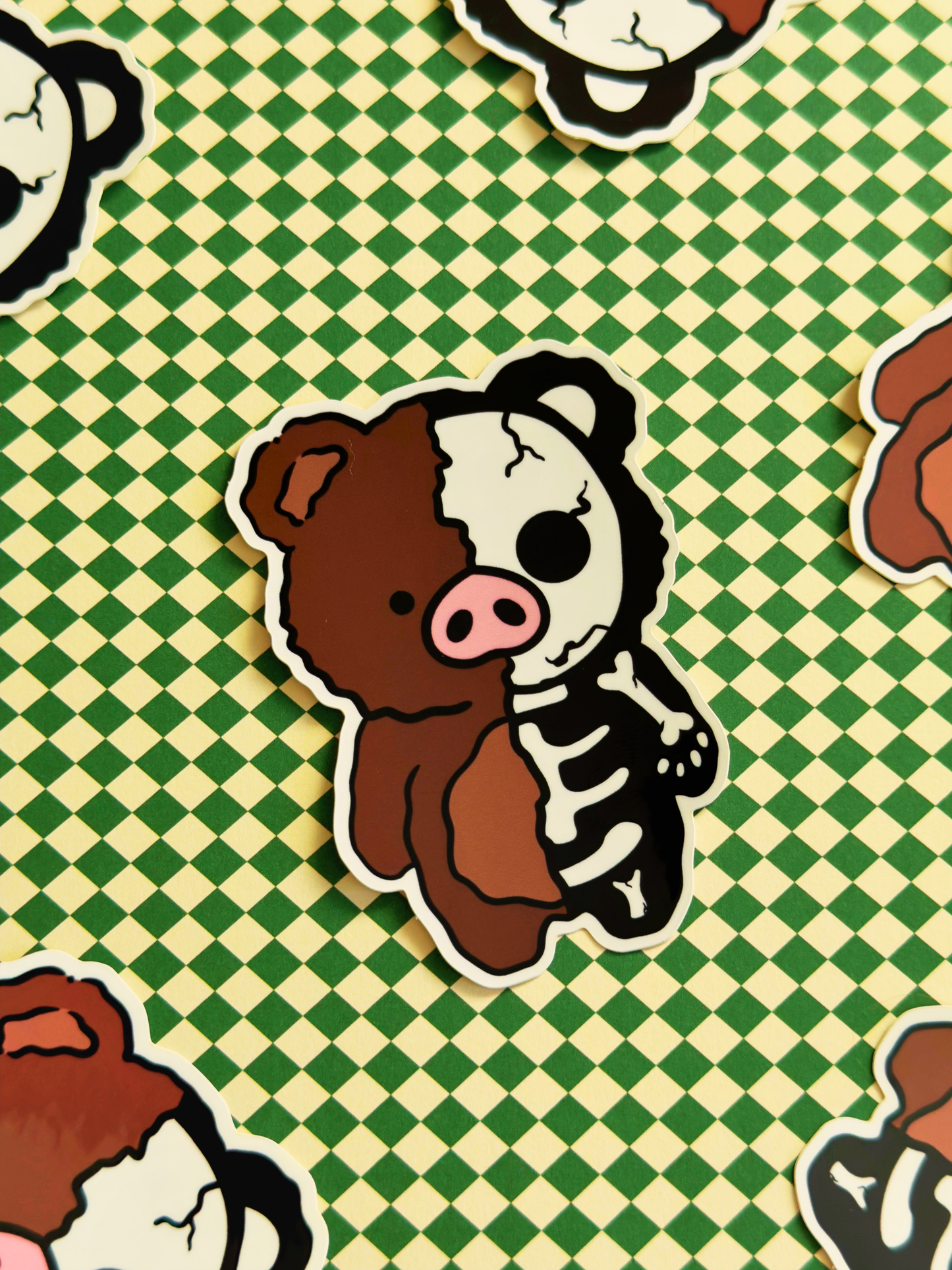 Skelly Belly Vinyl Sticker