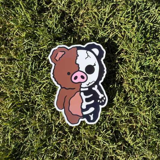 Skelly Belly Vinyl Sticker