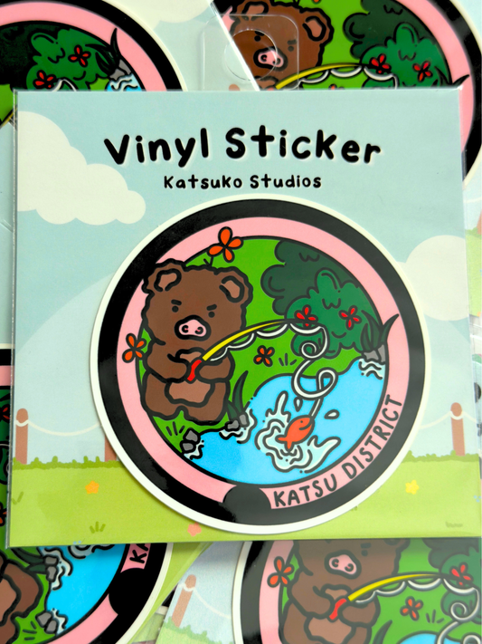 Katsu District Vinyl Sticker