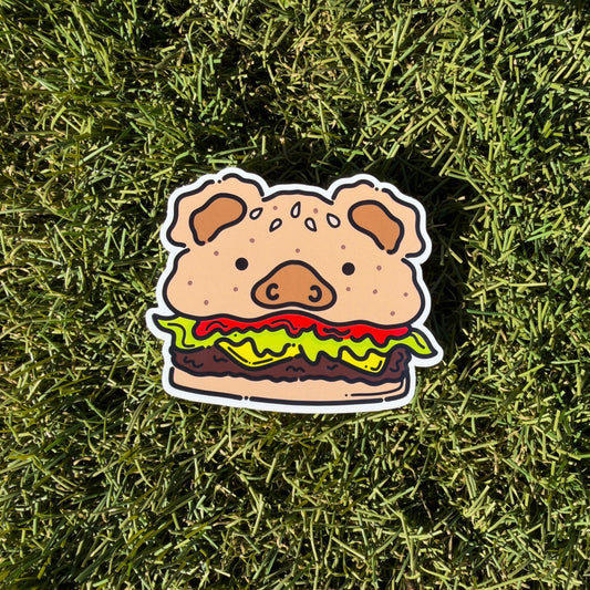 Yummy Burg Vinyl Sticker
